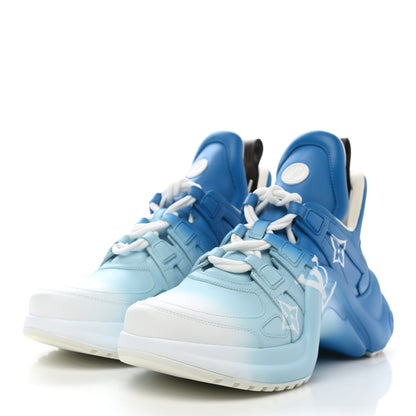 Louis Vuitton Calfskin LV Archlight Sneakers 38.5 Blue 3 of 9