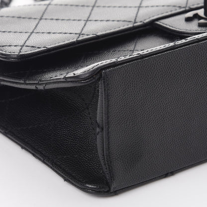 Chanel Caviar Stitch Medium Single Flap So Black 9 of 11