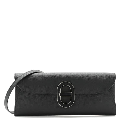 Hermes Epsom Enamel Maillon Wallet To Go Black 1 of 9