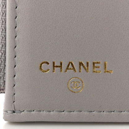 Chanel Caviar Quilted Small Flap Wallet Grey 6 of 9
