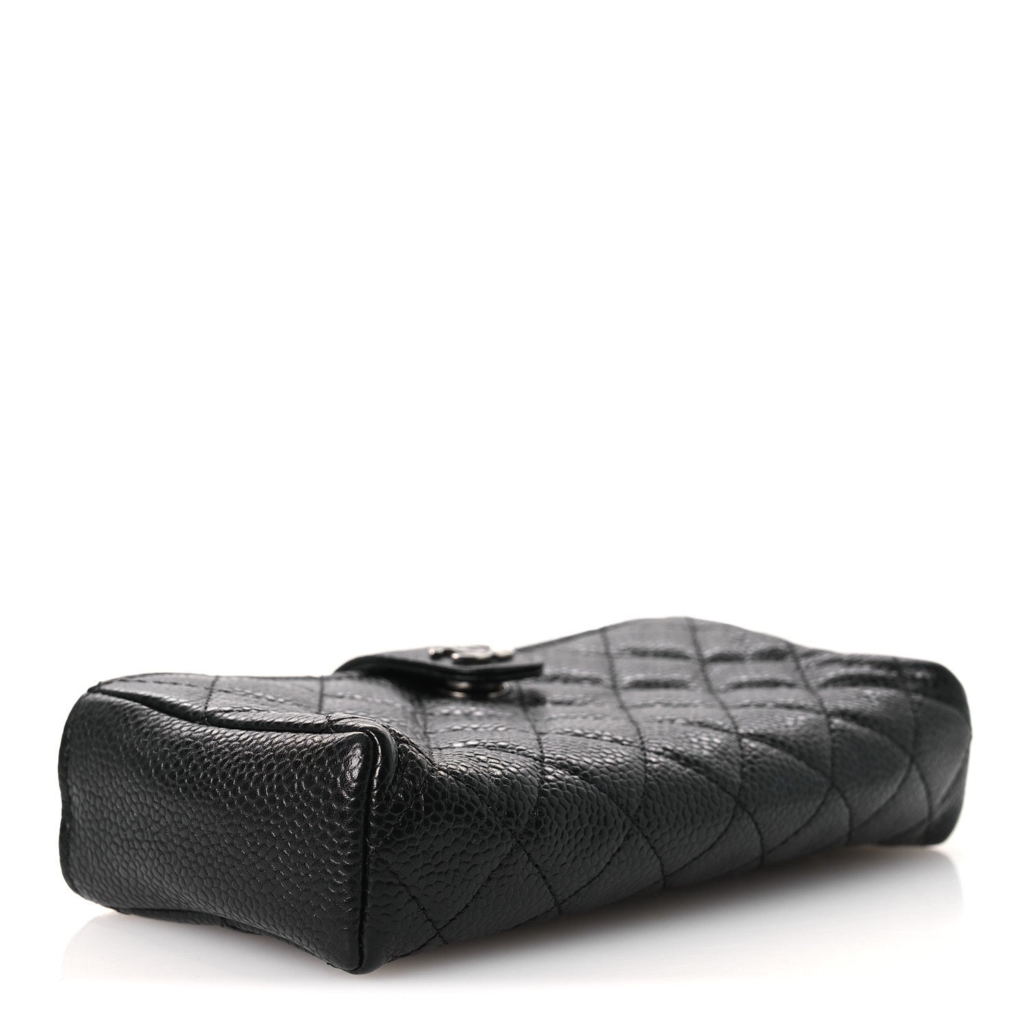 Chanel Caviar Quilted Phone Holder Clutch Black 4 of 11