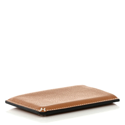 Hermes Evercolor Sellier Card Holder Caramel 4 of 8