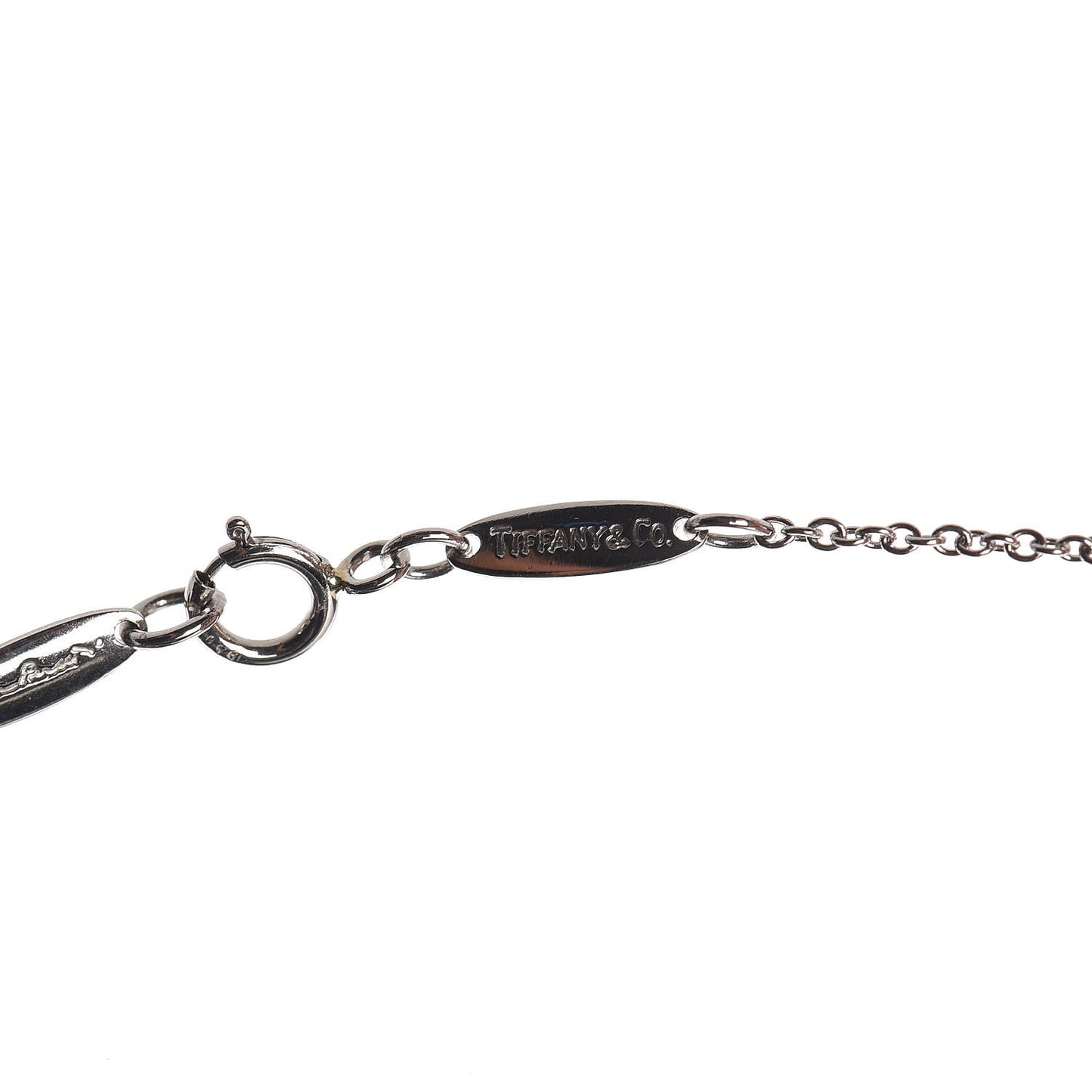Platinum Elsa Peretti Teardrop Pendant Necklace