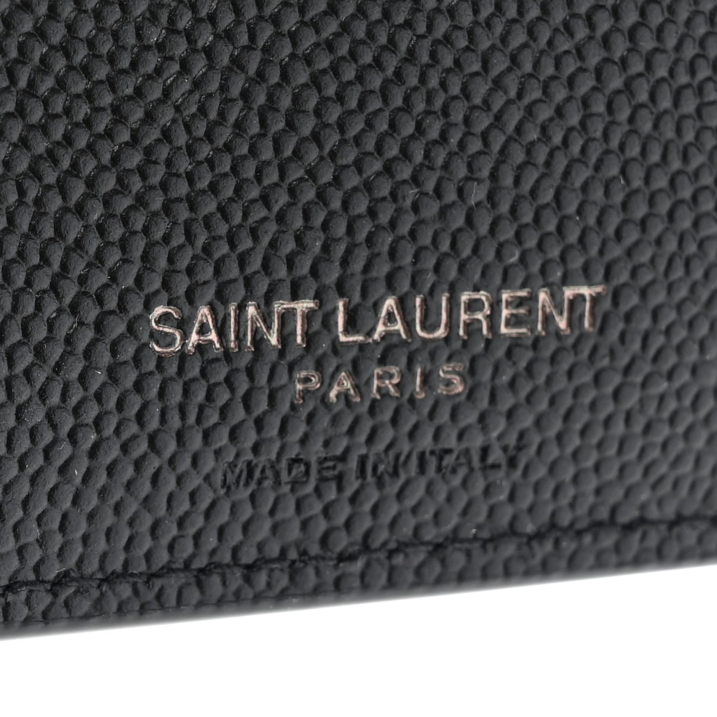 Grain De Poudre Monogram Monochrome Bifold Wallet Black