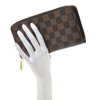 Louis Vuitton Damier Ebene Zippy Wallet 2 of 12