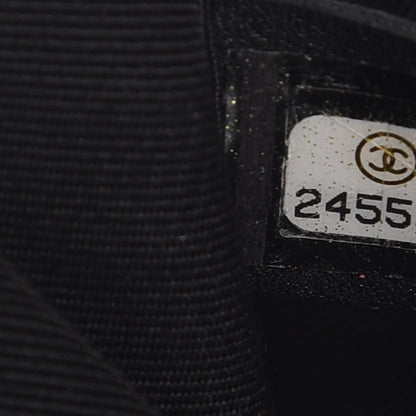 Chanel Caviar Chevron Quilted Medium Boy Flap Black 7 of 7