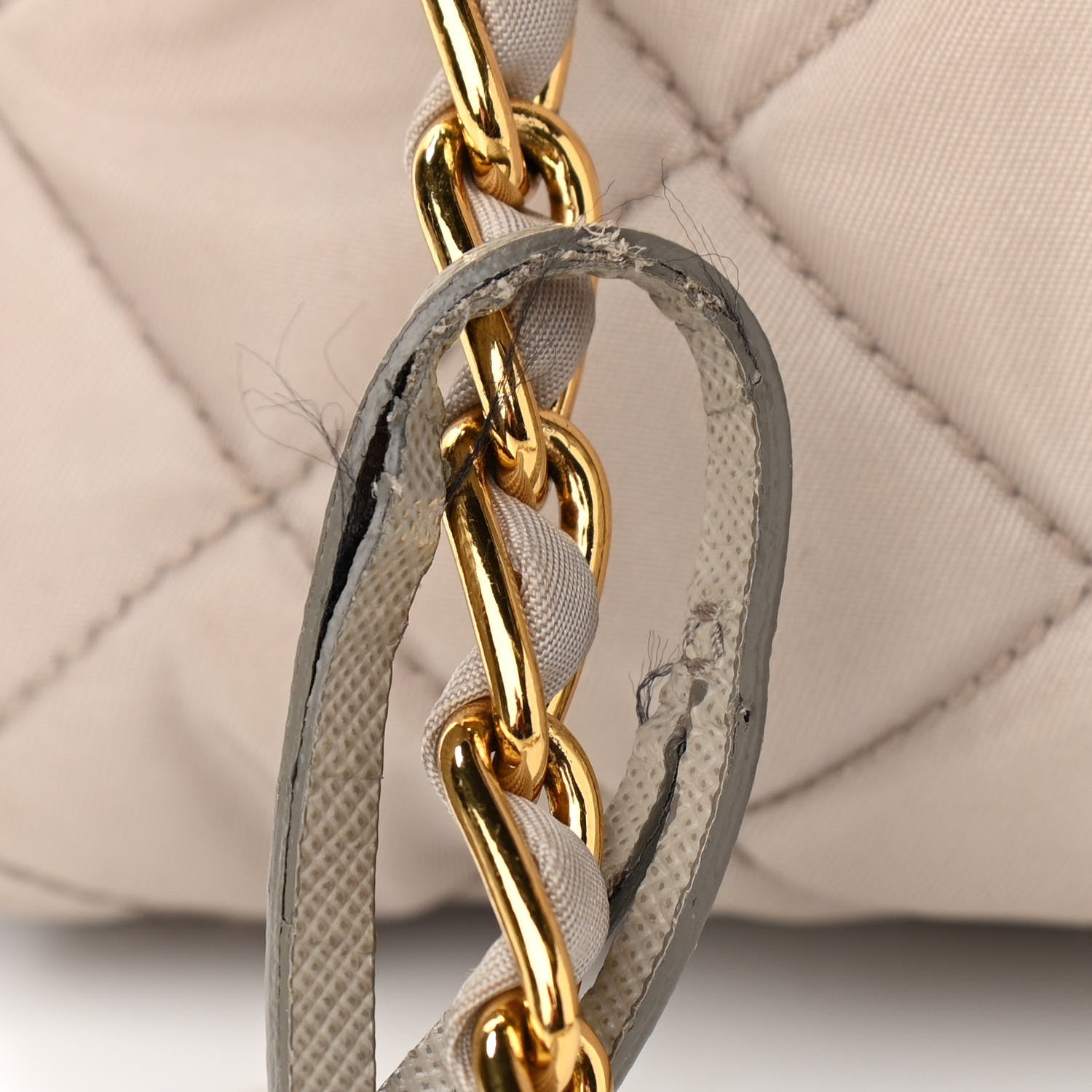 Prada Nylon Tessuto Impuntu Quilted Flap Pomice 12 of 15