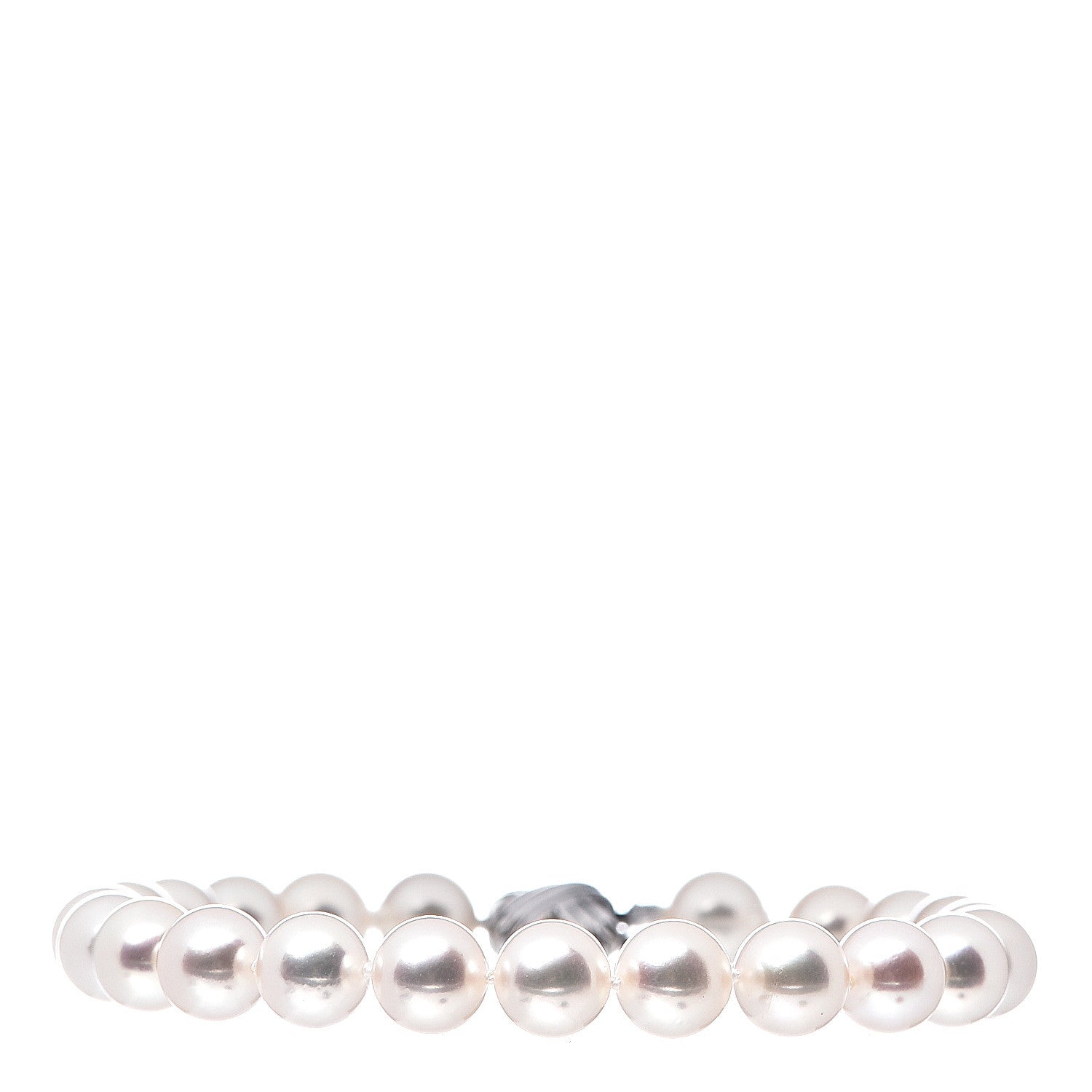 Tiffany 18K White Gold Akoya Pearl 7-7.5mm Signature Bracelet 1 of 4