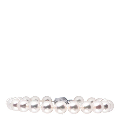 Tiffany 18K White Gold Akoya Pearl 7-7.5mm Signature Bracelet 1 of 4