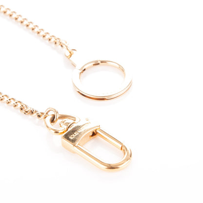 Louis Vuitton Metal Pochette Extender Key Ring Chain Gold 3 of 4