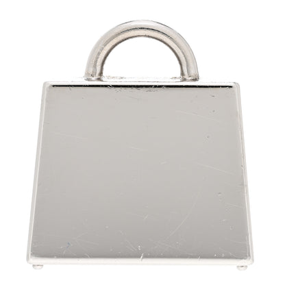 Hermes Lacquered Palladium Kelly Curiosite Charm Red 3 of 6