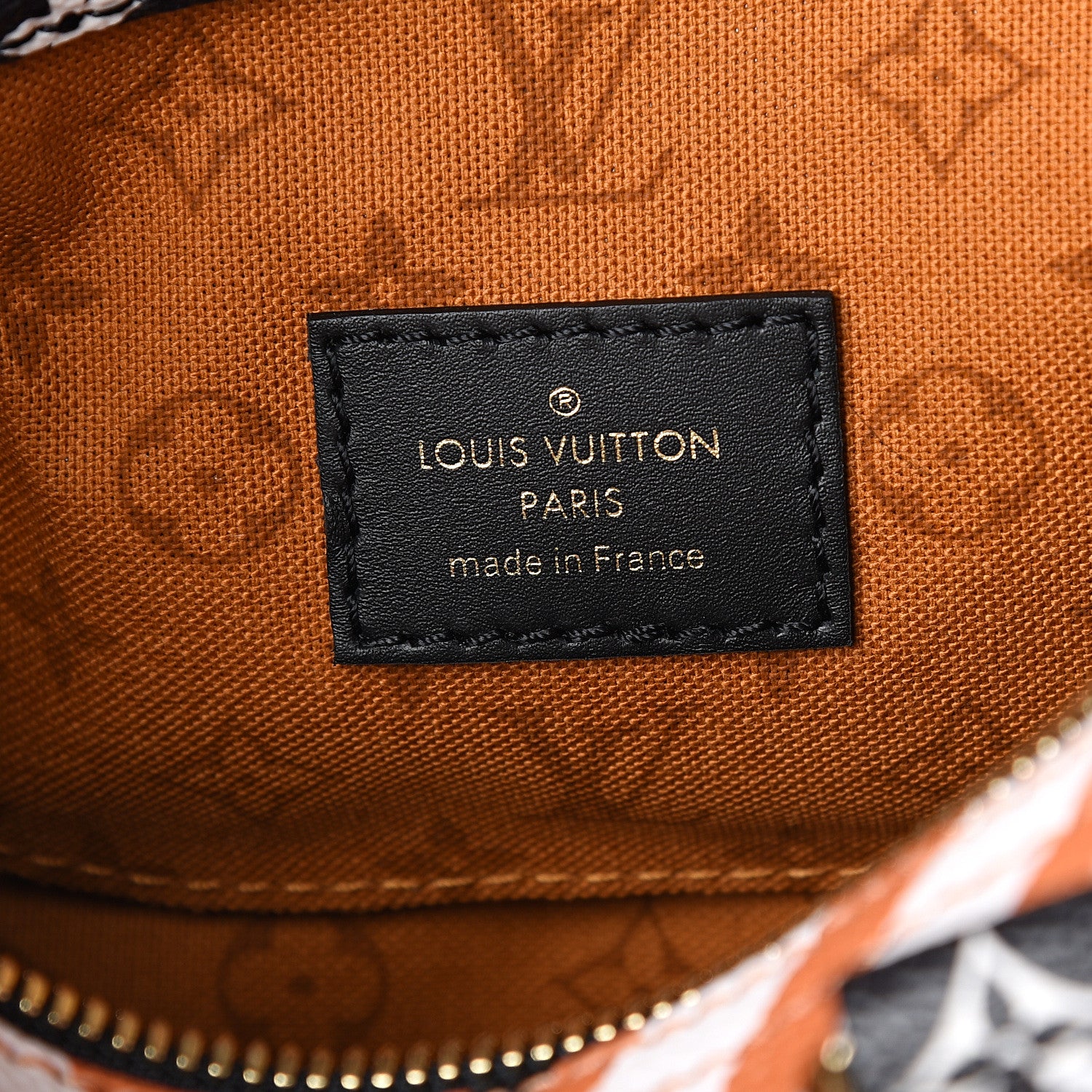 Louis Vuitton Monogram Giant Crafty Speedy Bandouliere 25 Creme Caramel 5 of 9