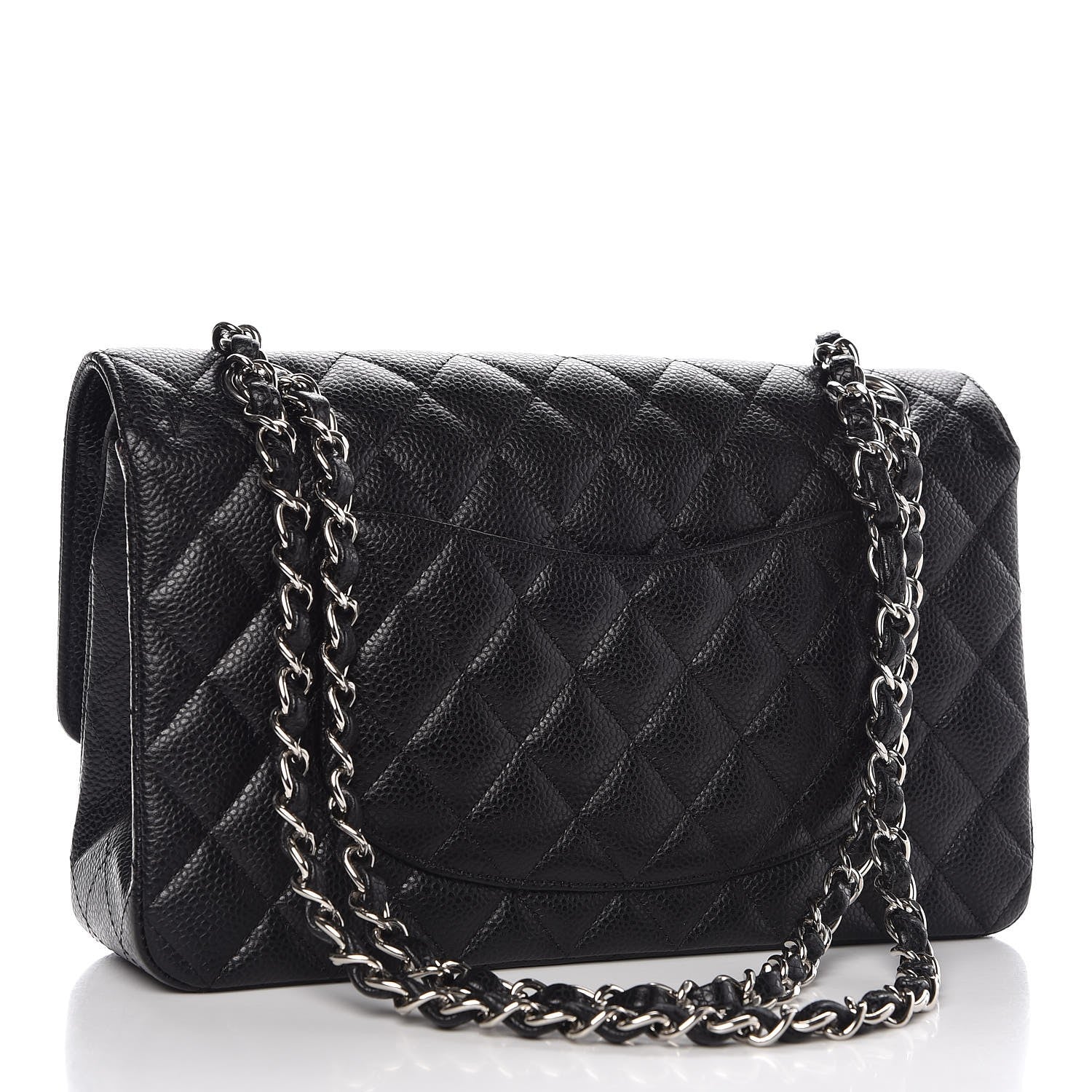 Chanel Caviar Quilted Medium Double Flap Black 3 of 8