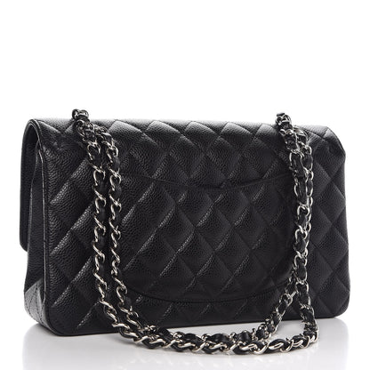 Chanel Caviar Quilted Medium Double Flap Black 3 of 8