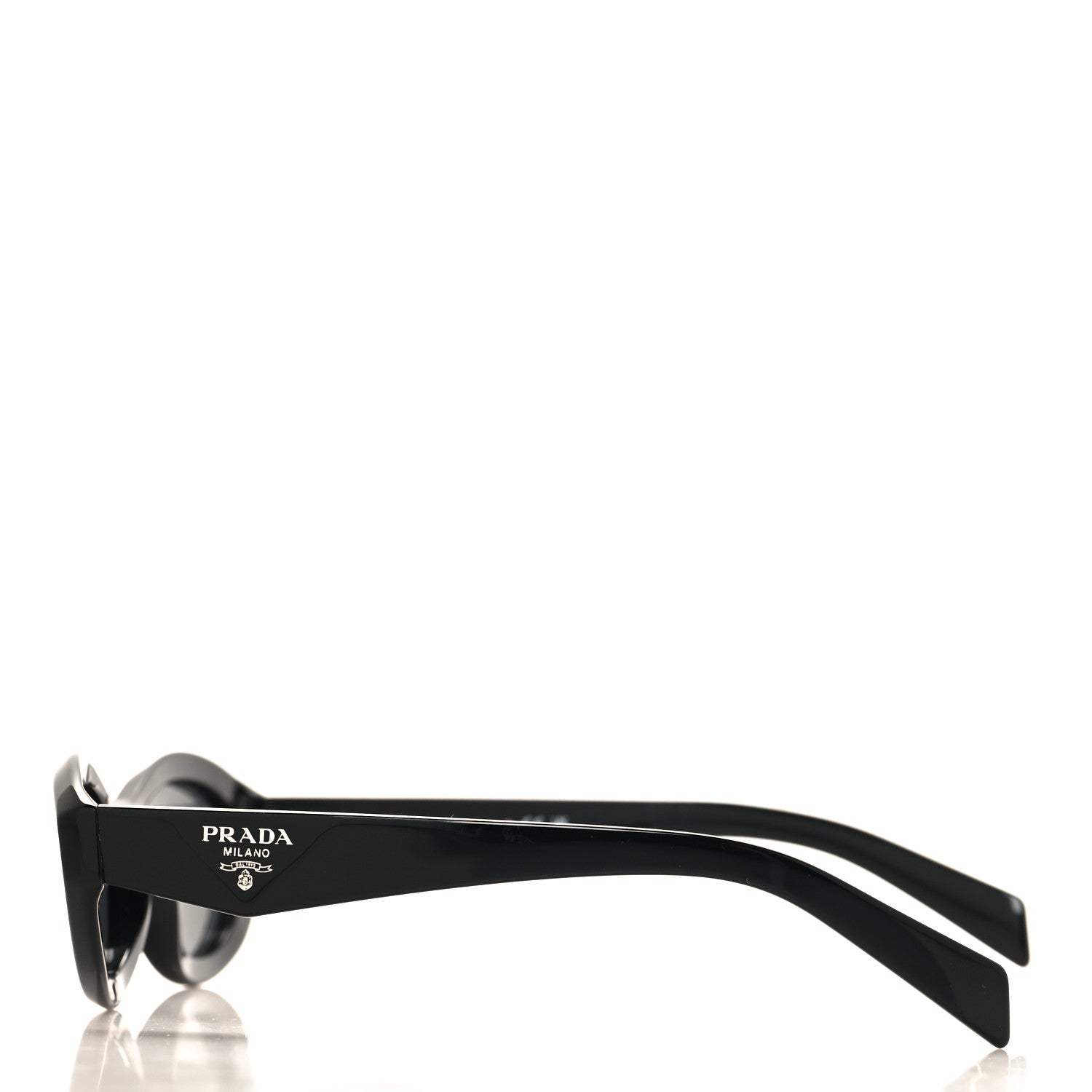 Prada Acetate Oval Sunglasses SPR 26Z Black 3 of 7