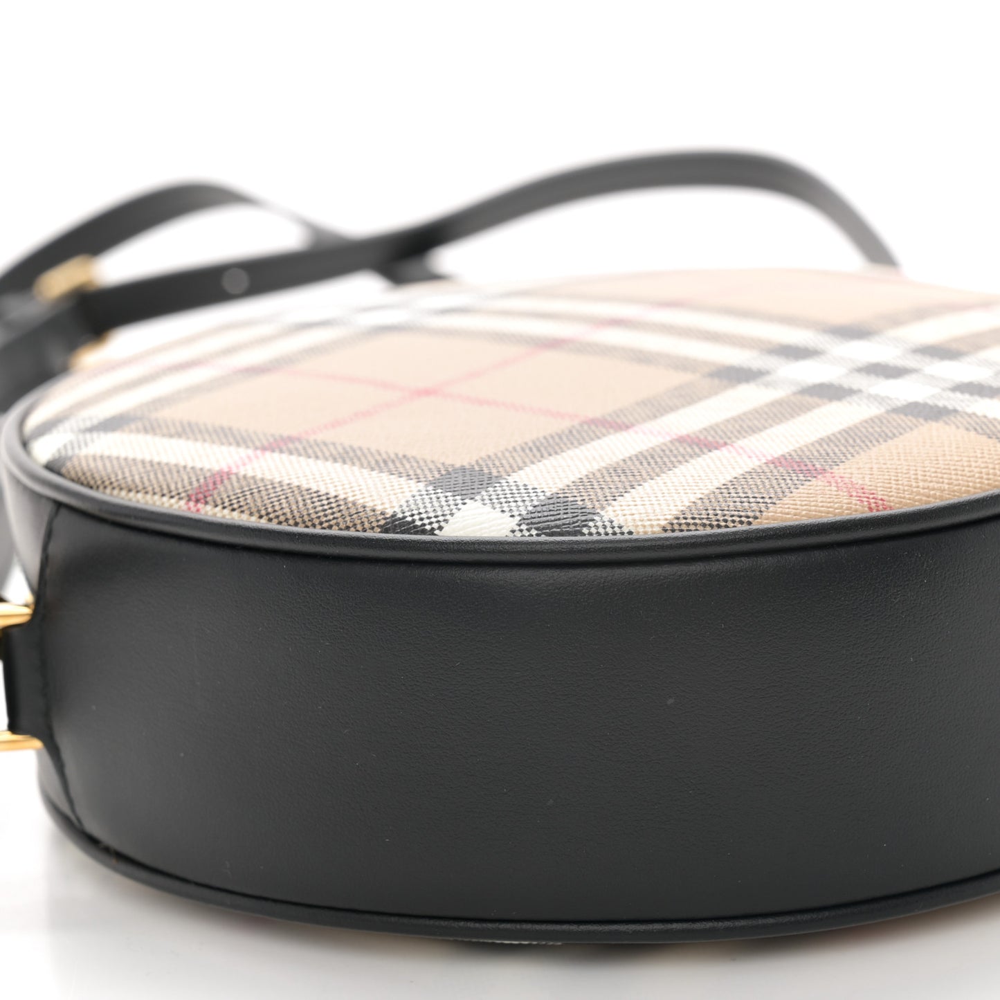 Vintage Check Canvas Calfskin Louise Bag Archive Beige Black
