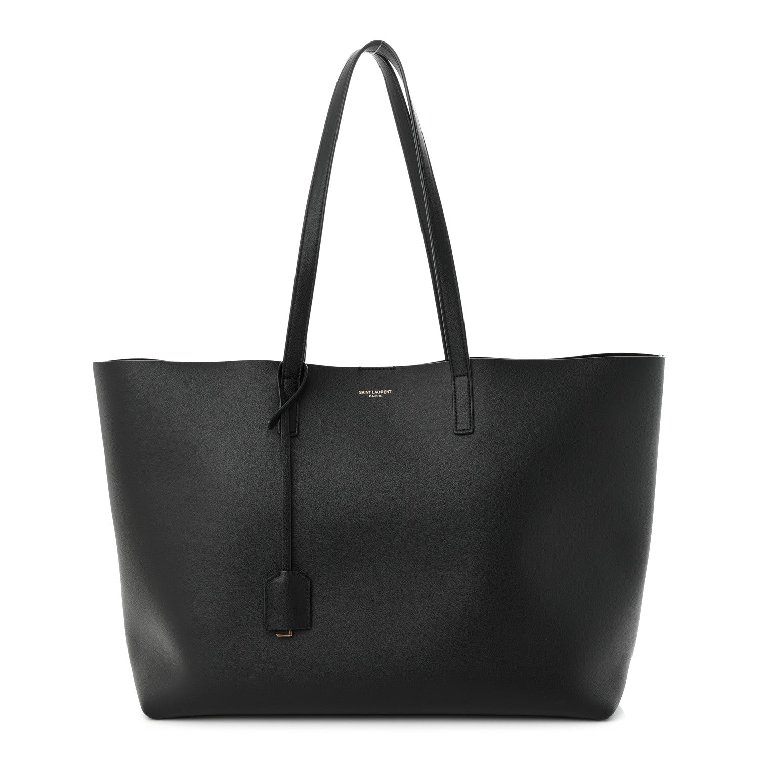 Saint Laurent Calfskin Large Shopping Tote Black 3 of 11