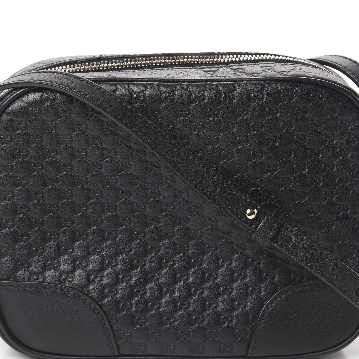 Microguccissima Mini Bree Messenger Bag Black