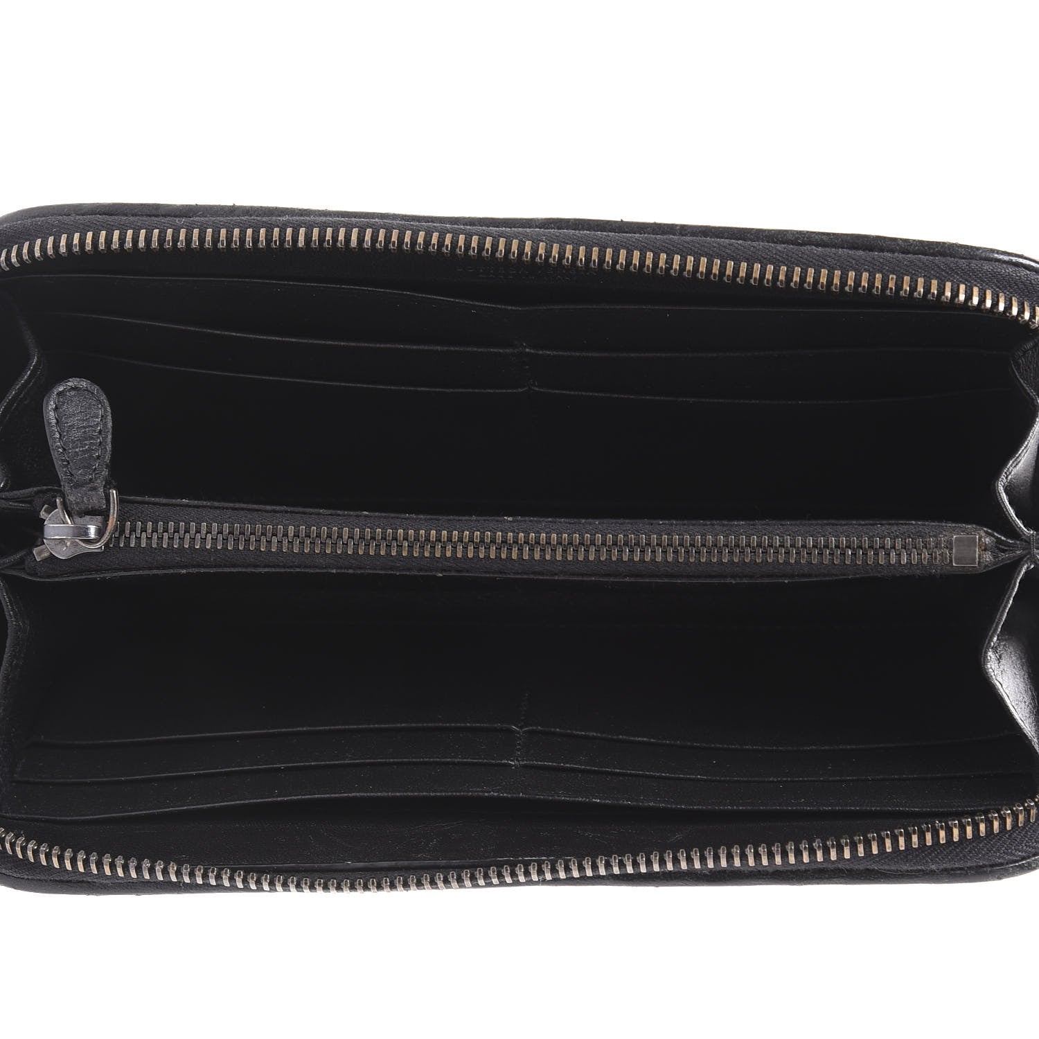 Bottega Veneta Nappa Intrecciato Zip Around Wallet Black 4 of 8