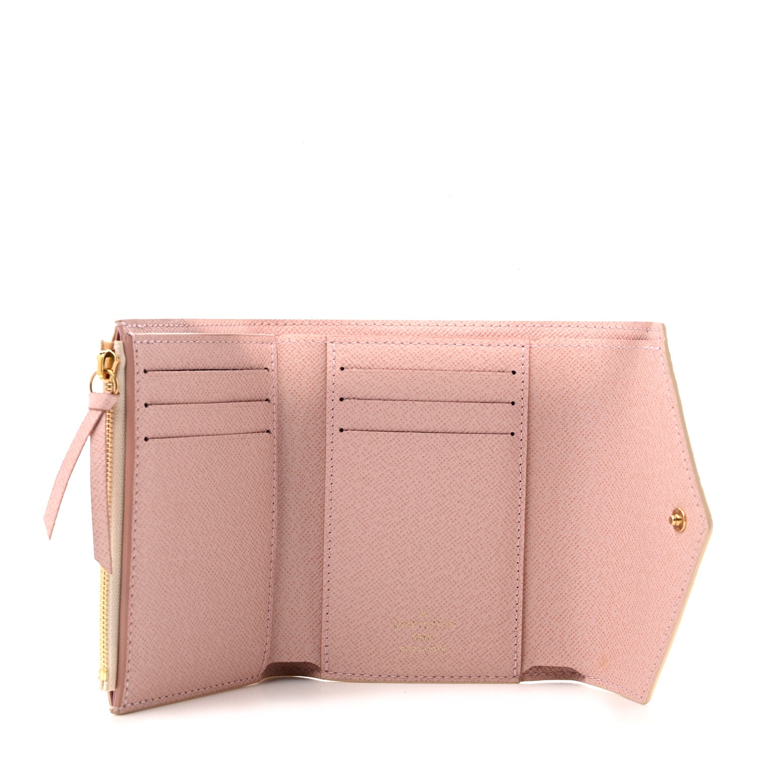 Louis Vuitton Damier Azur Victorine Wallet Rose Ballerine 5 of 7
