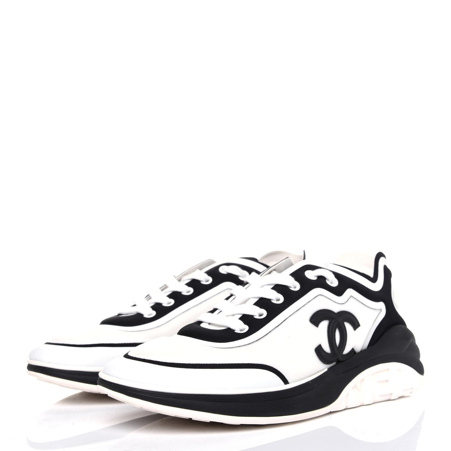 Lycra Womens CC Sneakers 39 White Black