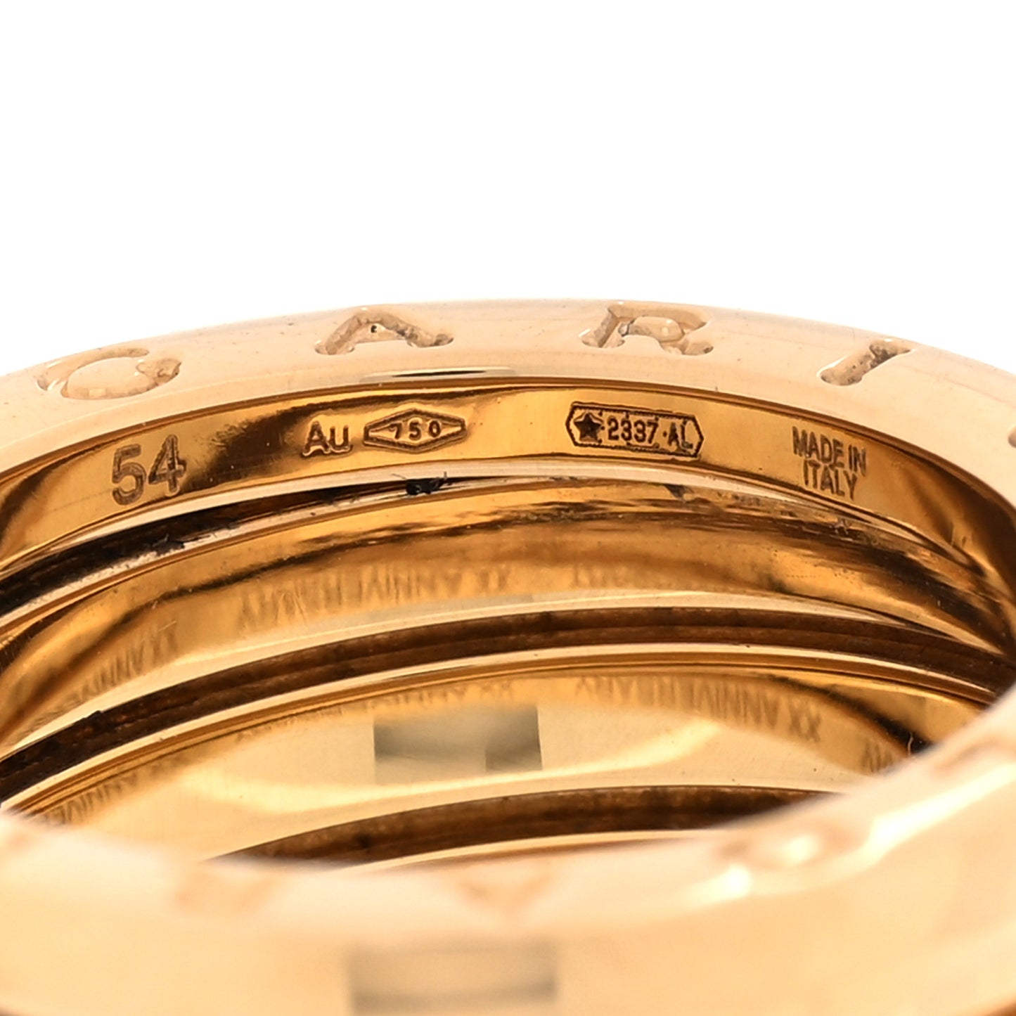 Yellow Gold B.Zero1 Five-Band Anniversary Ring 54 7