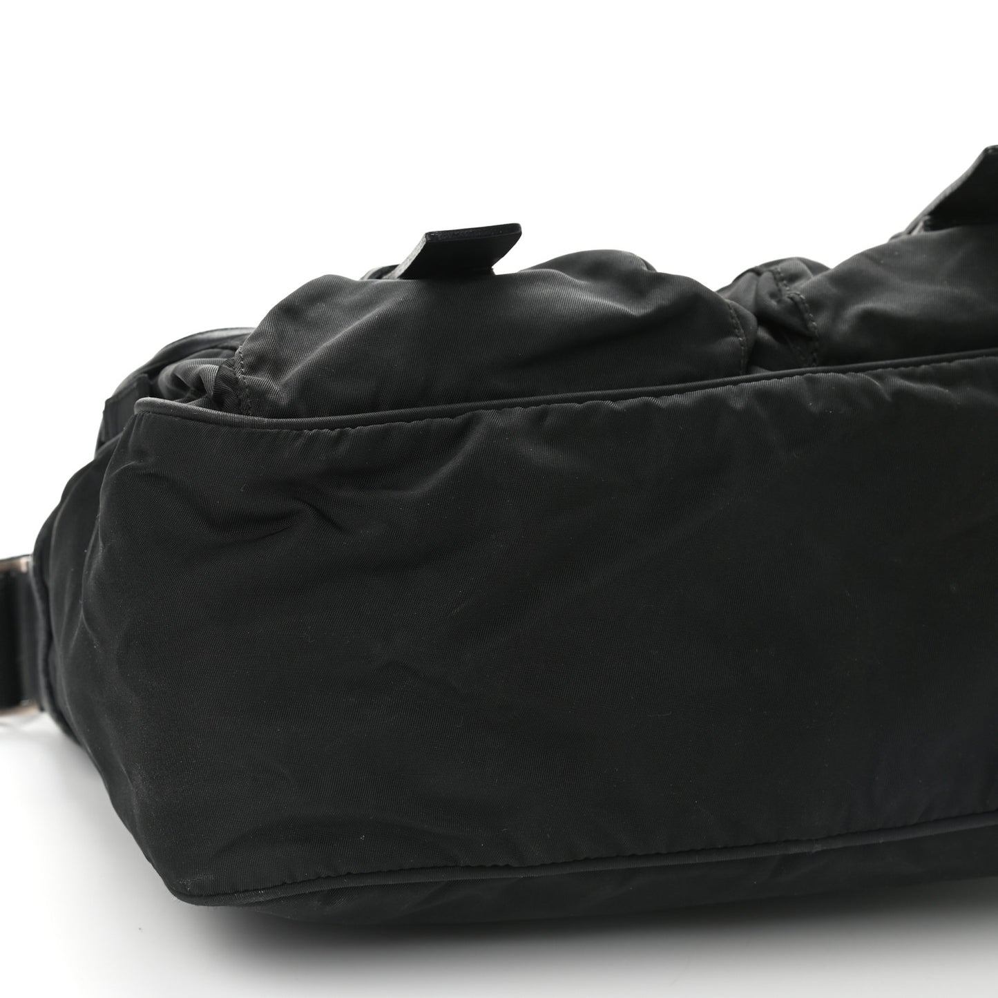 Tessuto Nylon Vela Messenger Bag Black