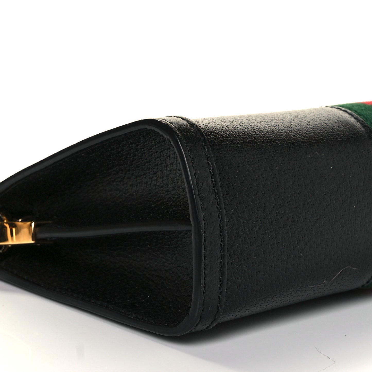 Calfskin GG Web Small Ophidia Chain Shoulder Bag Black