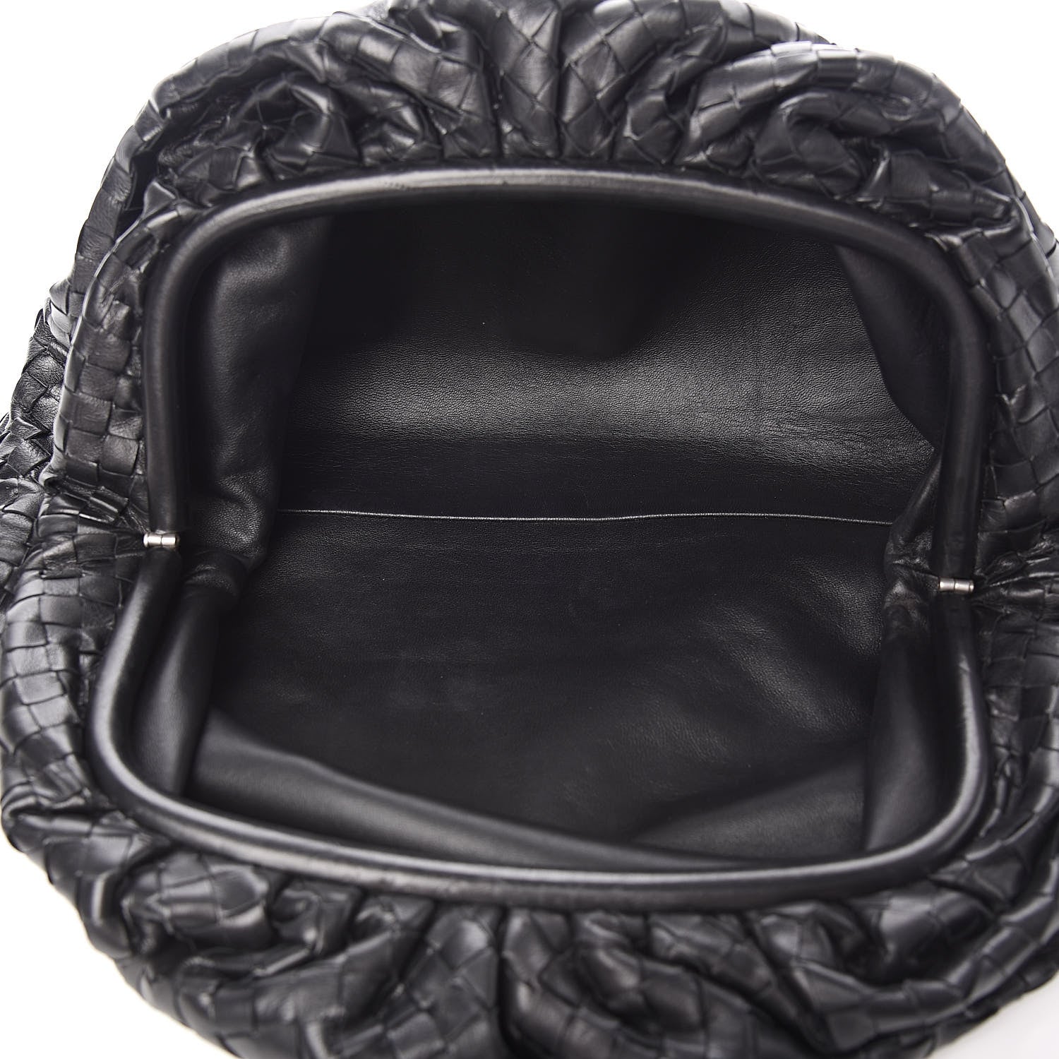Bottega Veneta Nappa Maxi Intreccio The Pouch Oversized Clutch Black 5 of 9