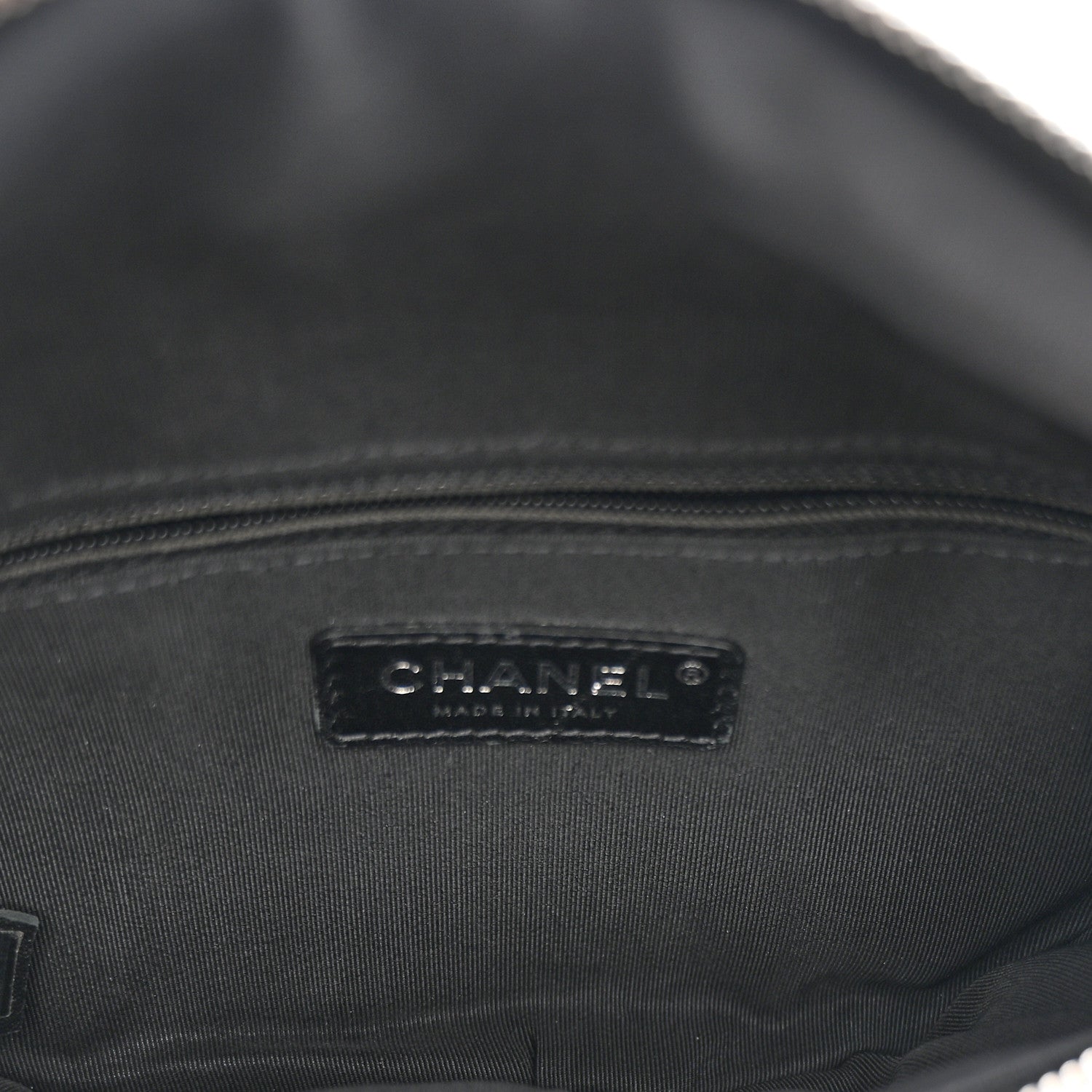 Chanel Calfskin Chain 20s Signe Waist Bag Black 5 of 12