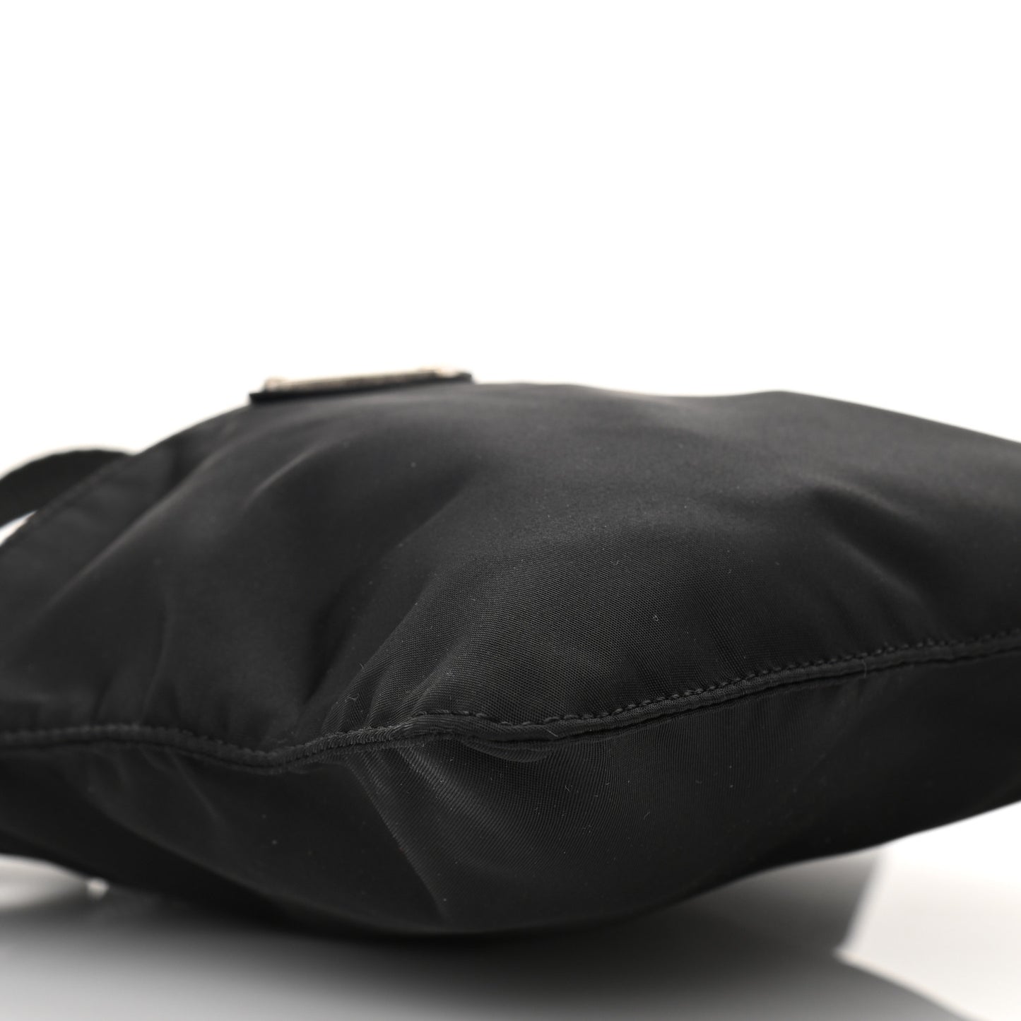 Nylon Vela Flat Messenger Bag Black