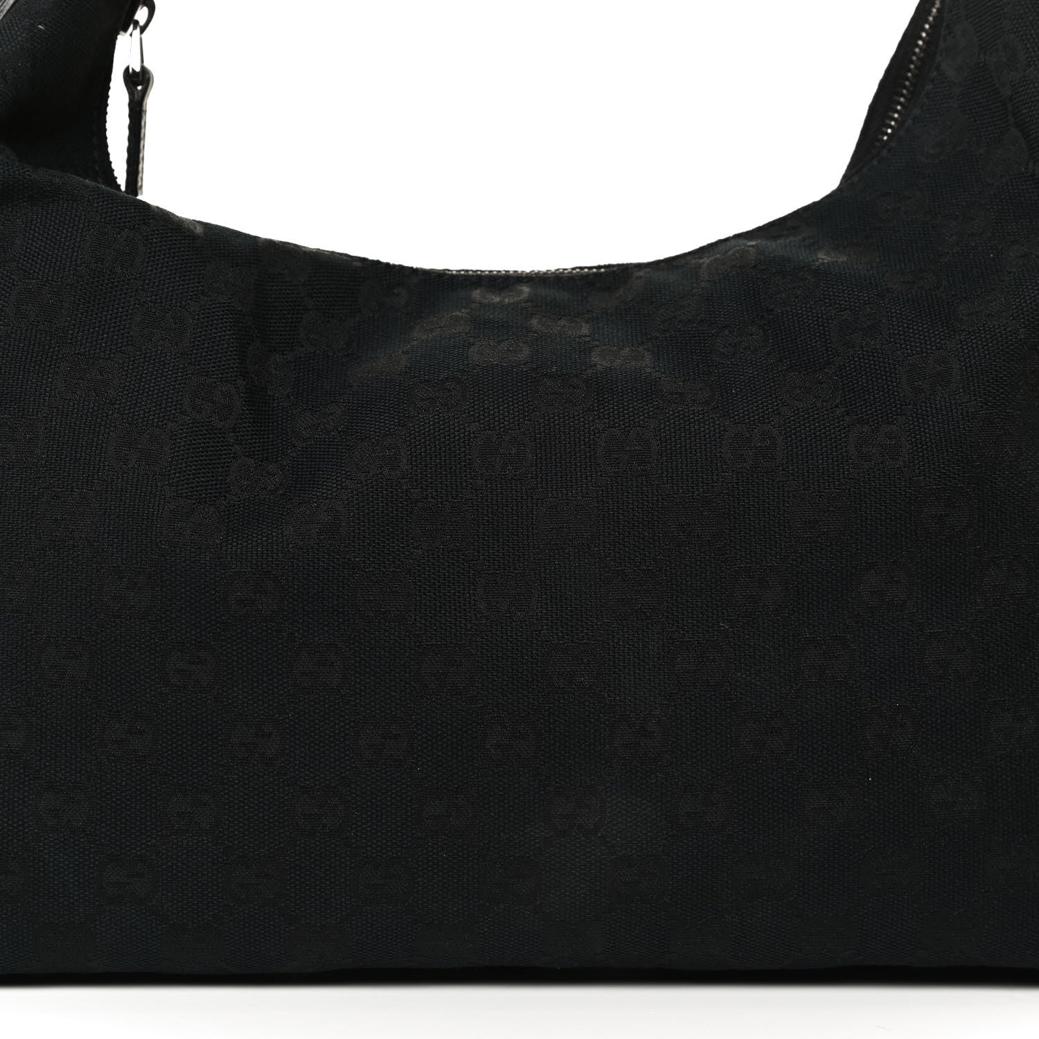 Gucci Monogram Medium Horsebit Chain Hobo Black 8 of 13