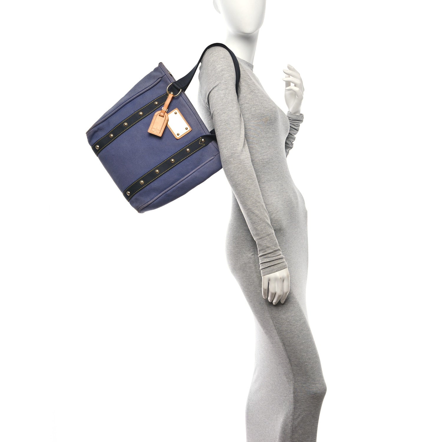 Louis Vuitton Toile Antigua Cabas MM Blue 2 of 11