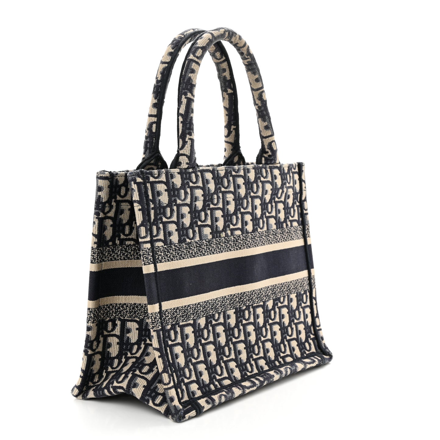 Oblique Small Book Tote Blue Multicolor