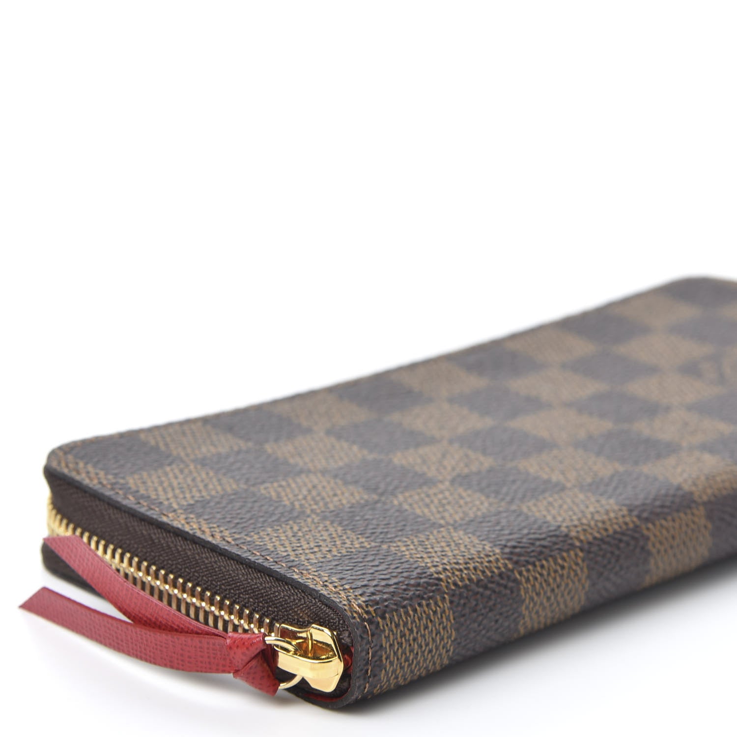 Louis Vuitton Damier Ebene Clemence Wallet Cherry 5 of 9