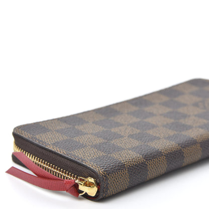 Louis Vuitton Damier Ebene Clemence Wallet Cherry 5 of 9