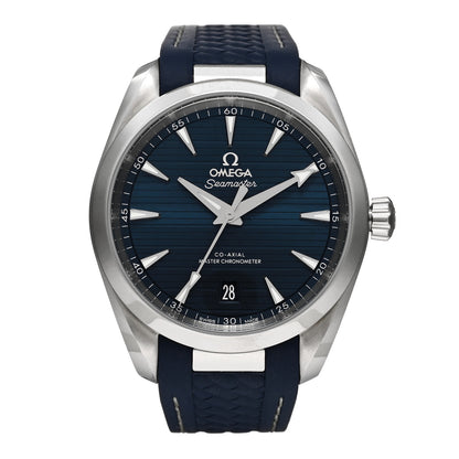 Omega Stainless Steel Rubber 38mm Seamaster Aqua Terra Master Co-Axial Chronometer Automatic Watch Blue 220.12.38.20.03.001 1 of 5