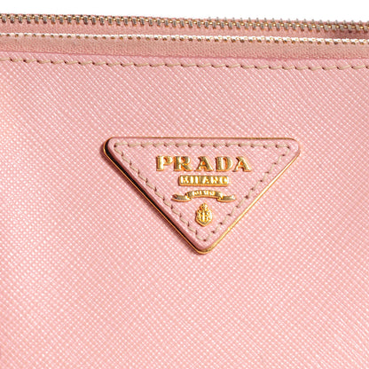 Prada Saffiano Lux Small Double Zip Tote Orchidea 4 of 9