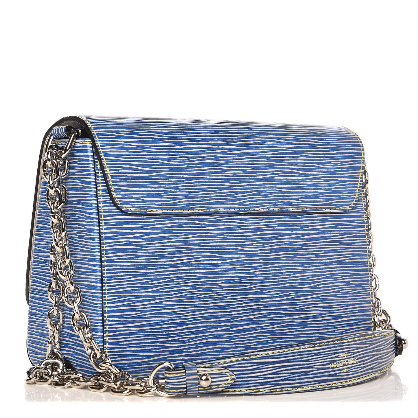 Epi Twist Shoulder Bag MM Denim Light