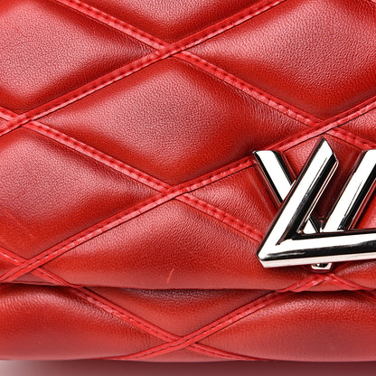 Louis Vuitton Lambskin Malletage GO-14 PM Red 12 of 13
