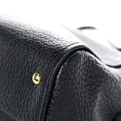 Fendi Pebbled Calfskin Large Chameleon Tote Black 7 of 13