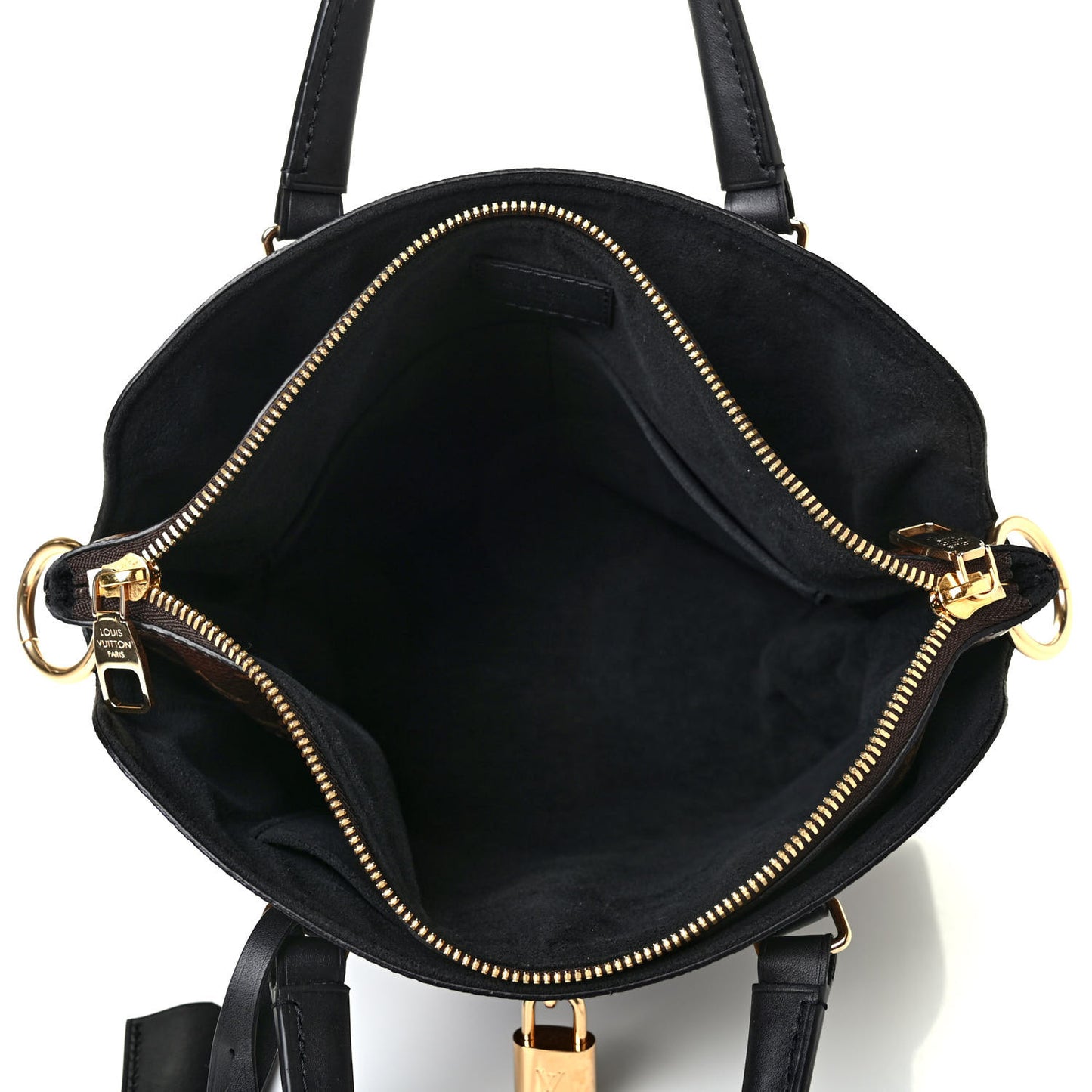 Monogram Flower Zipped Tote PM Black