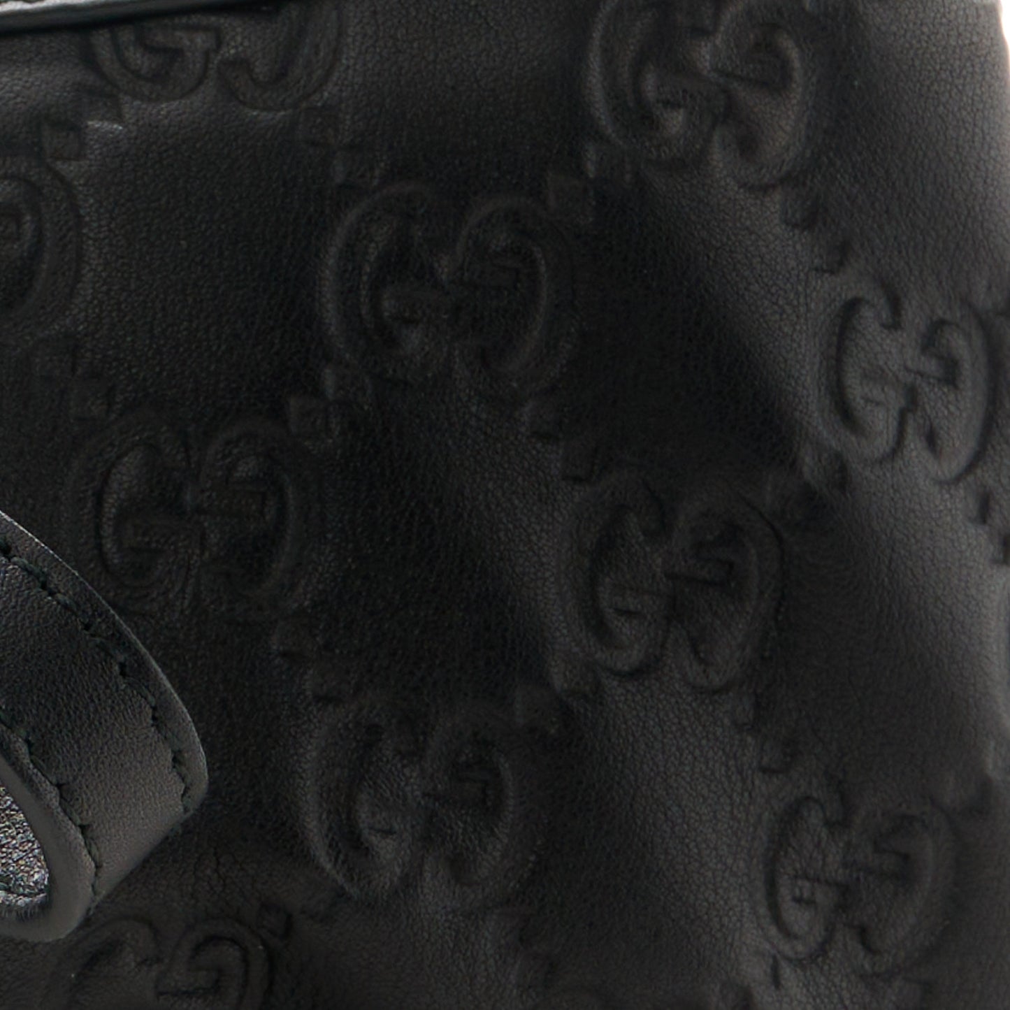 Guccissima Signature New Britt Wristlet Black