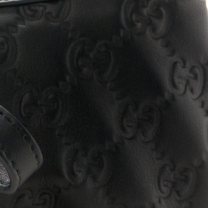 Gucci Guccissima Signature New Britt Wristlet Black 8 of 11
