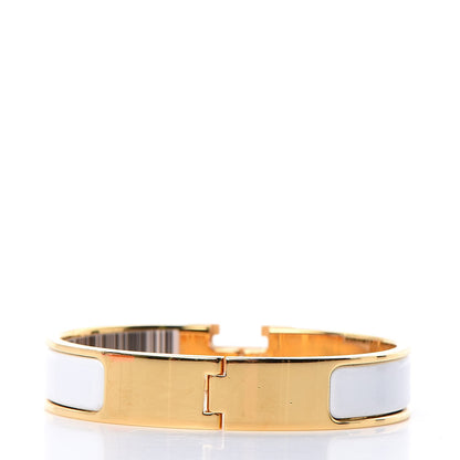 Hermes Enamel Narrow Clic Clac H Bracelet PM White 3 of 6