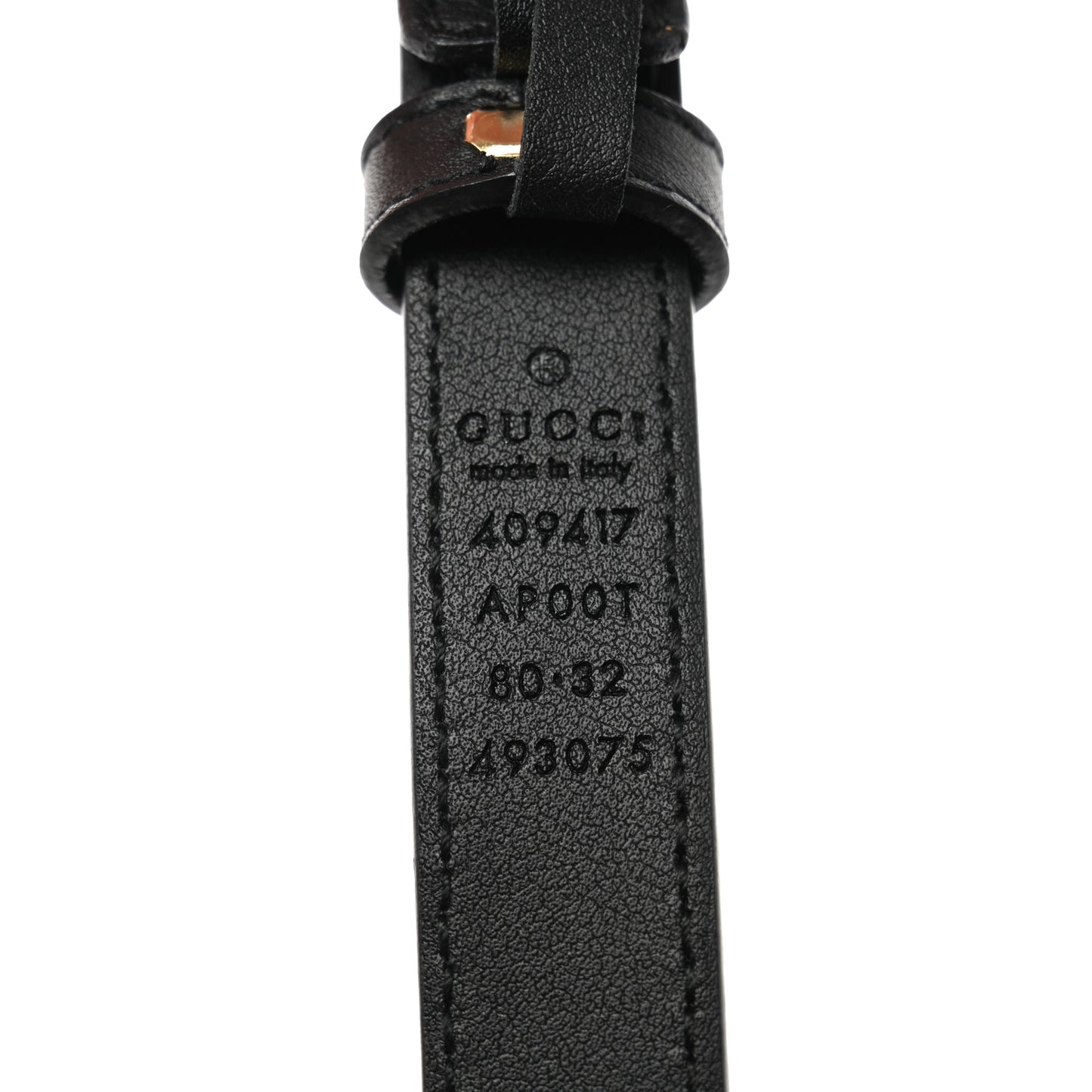 Calfskin Double G 40mm Belt 80 32 Black