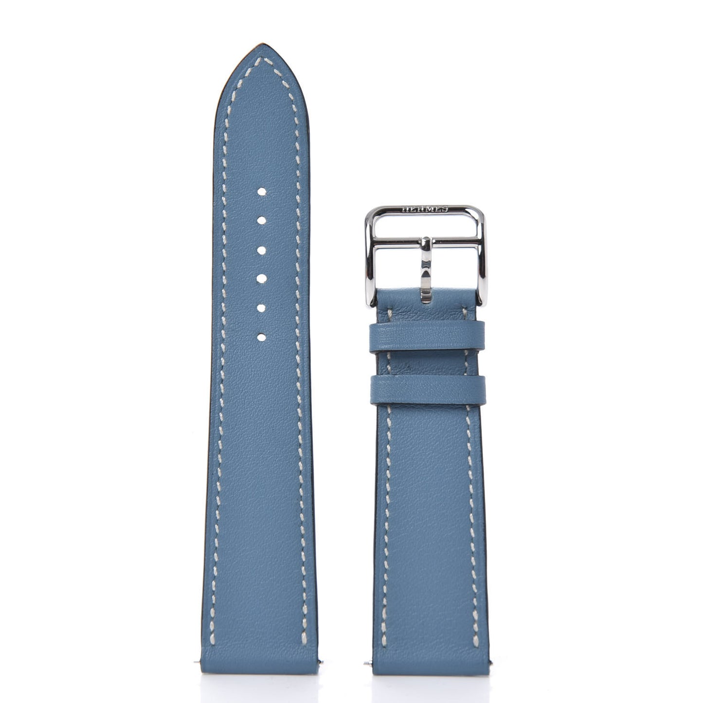 Swift Heure H Hour Watch Strap Blue Jean