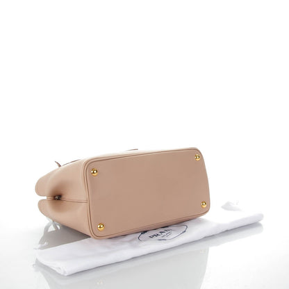 Prada Saffiano Cuir Small Double Bag Cammeo Fuoco 4 of 7