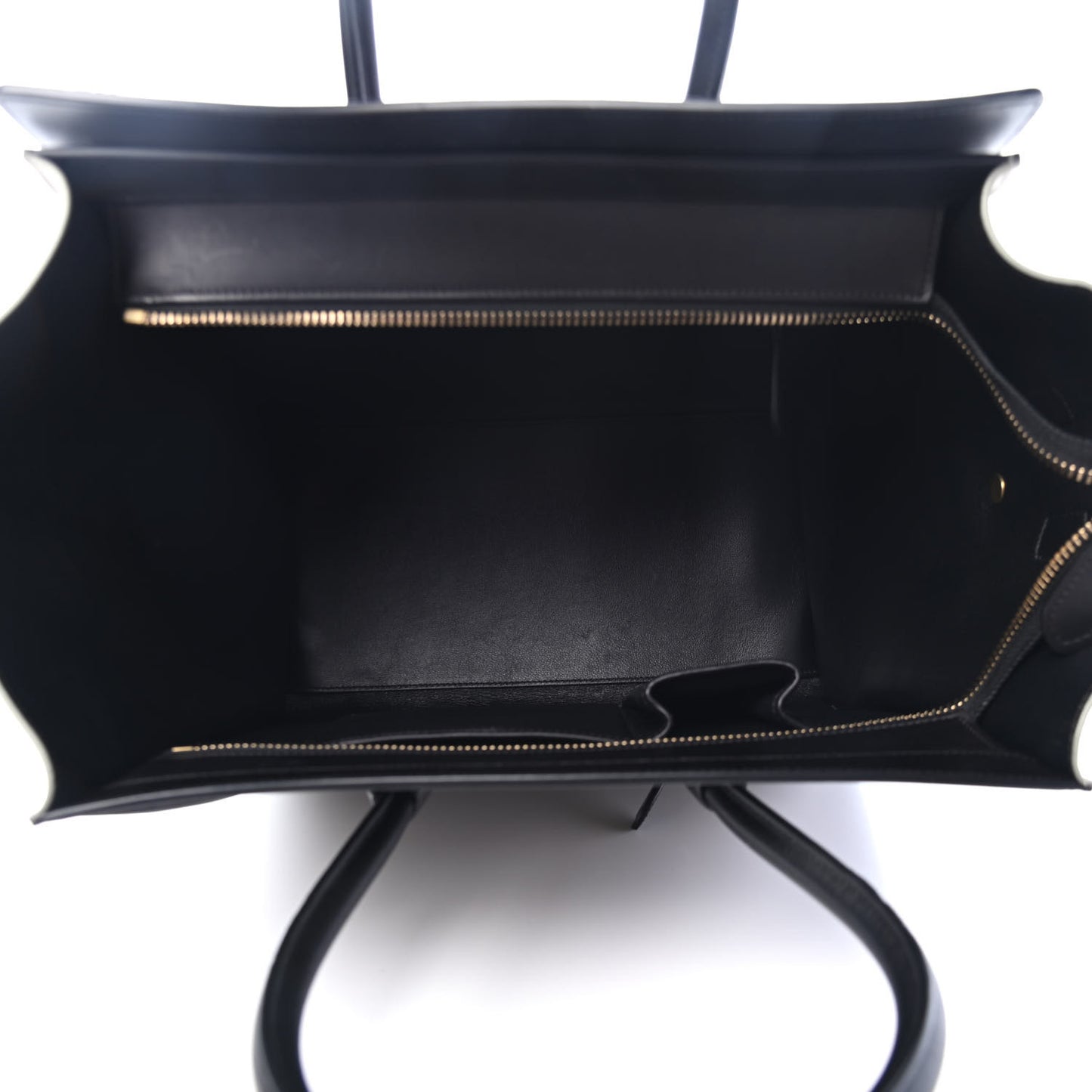 Satin Calfskin Mini Tri-Color Luggage Dark Grey