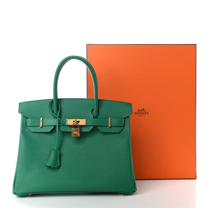 Hermes Epsom Birkin 30 Vert Vertigo 14 of 14
